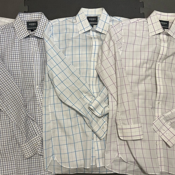 4 x Mens Bonobos Daily Grind Wrinkle-Free Slim Fit Dress Shirt 16 35 - Picture 3 of 11